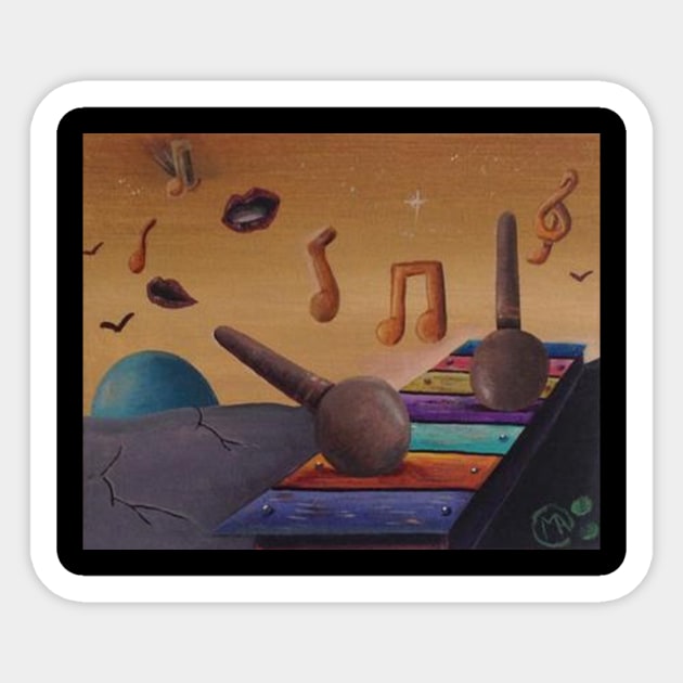 Xylophone Playing Music Sticker by ManolitoAguirre1990